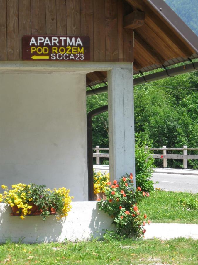Apartma Pod Rozem Soča エクステリア 写真